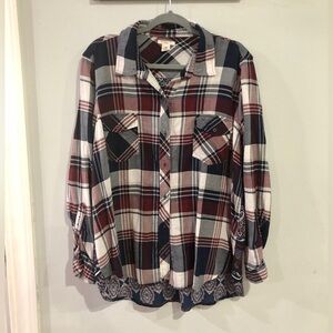 Woman’s plaid shirt